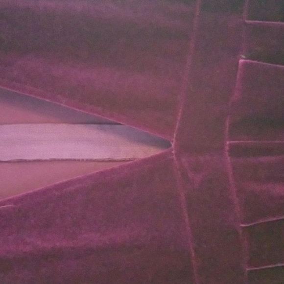 Romper velvet feel sz s dark red - Picture 7 of 9